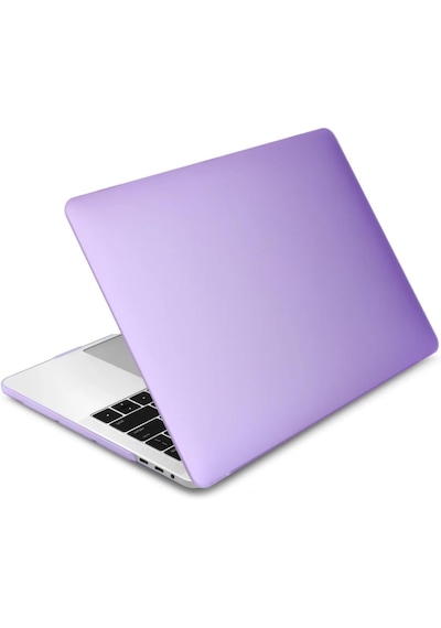 Arabulalaca Macbook Uyumlu Neo 13 Inç A3404 Model Mat Doku Koruma Kılıfı Alt Ve Üst Koruyucu Renk Mor