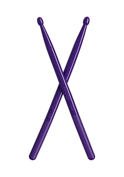Midex Gfk-901prp-5x Pro 5a Profesyonel Kırılmaz Baget Fiber Karbon Drumsticks Mor Bateri Bageti 5 Çift