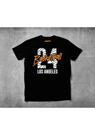 Freeyez Losangles Basketball Unisex Pamuklu Penye T-Shirt
