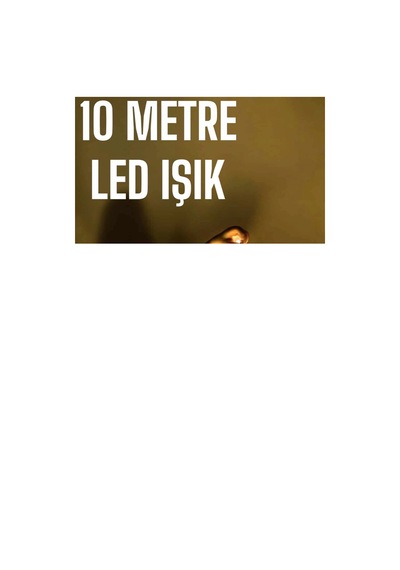 Mey İthalat Gün Işığı 10 Metre Led Işık Şerit Led Süsleme Parti Malzemesi -