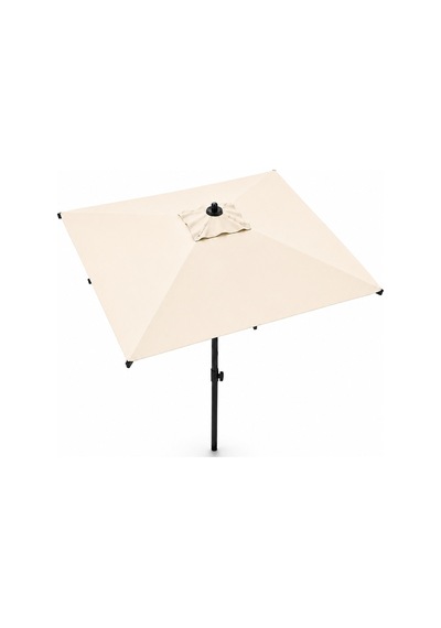 Alubrella Güneş Şemsiyesi Kare, 210 Cm, Krem Rengi Su Geçirmez Kumaş Bej