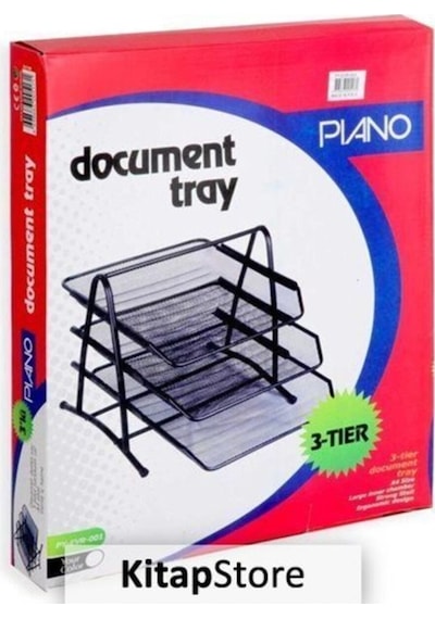 Pıano Perf Evrak Rafi Py-Evr-01 3'Lü Silver Metal