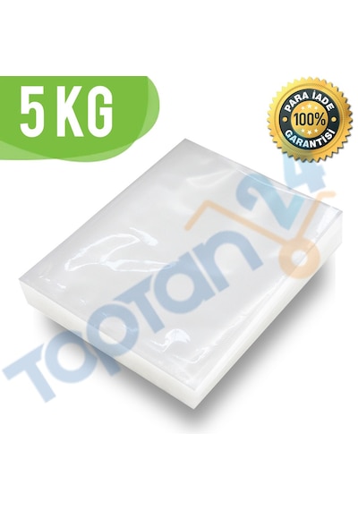 5 Kg Gıda Vakum Poşeti 120 Mikron Düz Vakum Poşeti 25X35 K-353