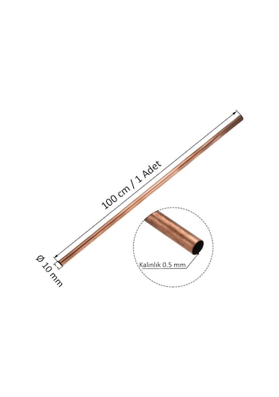 10 Mm Bakır Boru Saf Iç Çap 9 Mm 437679163