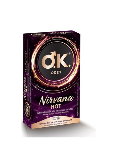 4 Adet Okey Prezervatif 10'lu Nirvana Hot