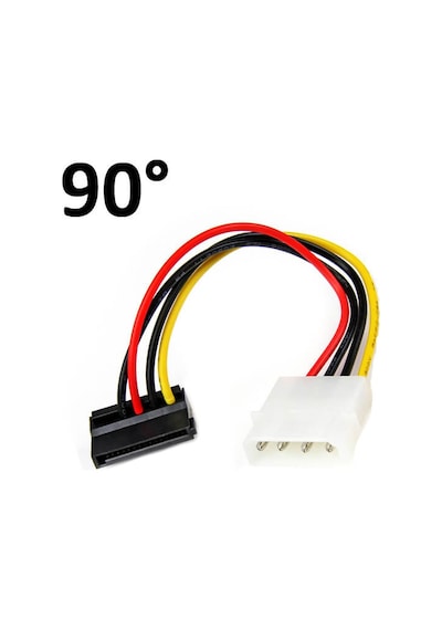 90° Sata Power Kablo-Sata Güç Kablosu-Harddisk Dvd Elektrik Kablo