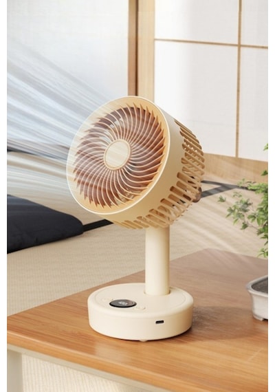 Fressi Jaf17 Taşınabilir Masaüstü Bej Usb Fan