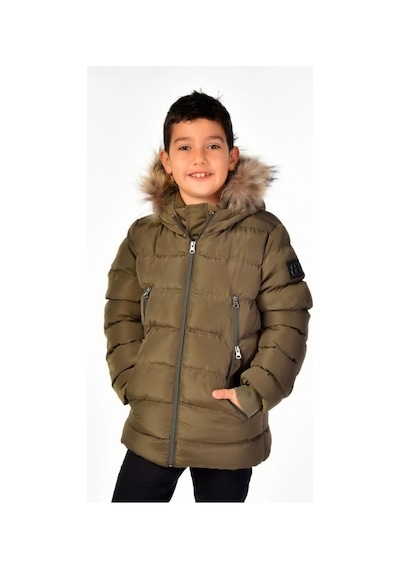 Benitto Kids Benittokids Natürel Kürklü Erkek Çocuk Mont