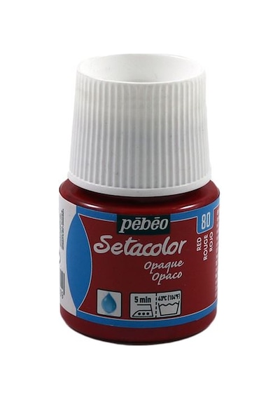 Pebeo Setacolor Opak Örtücü Kumaş Boyası Red 295-80
