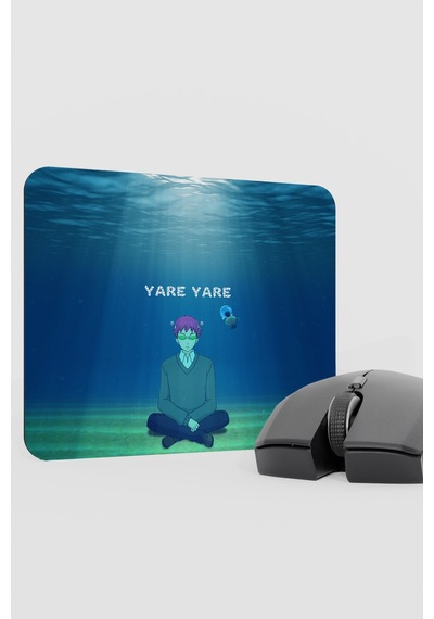 Saiki Kusuo Anime V2 - 22x18 Gaming Kauçuk Kaymaz Taban Mouse Pad Fare Altlığı