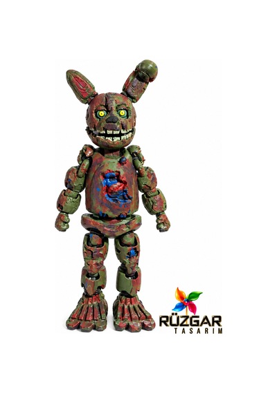 Fnaf Five Nights At Freddy's Springtrap 2 Fnaf Eklemli Oyuncak William Afton Silüeti