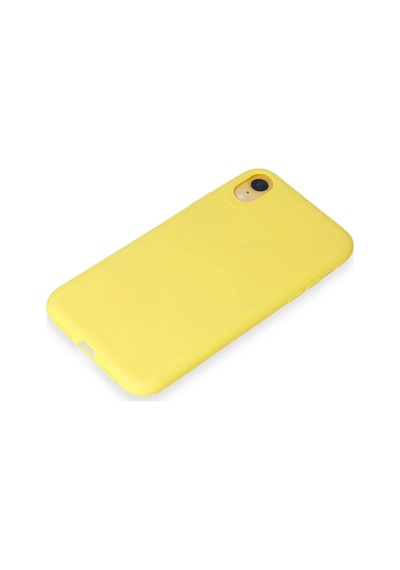 Cosmotex Newface Apple, Uyumlu iPhone Xr Kılıf First Silikon - Sarı