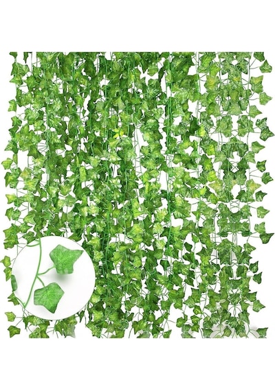 Yapay Zincir Sarmaşık Hedera Üçgen Model 12'li 2 Metre 30 Cm