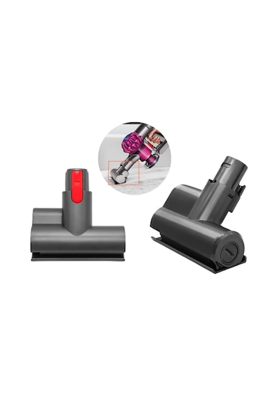 Dyson V7 V8 V10 V11 V15 Uyumlu Mini Türbin Mite Başlığı - Mite Başlık