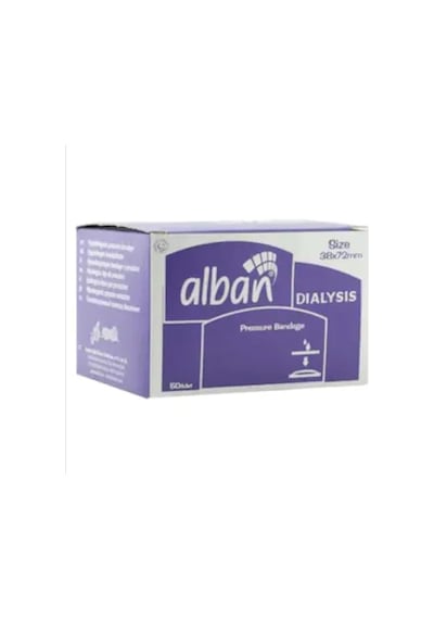 Alban Diyaliz Bası Bandı Ebat 38 x 72 MM 50 Adet