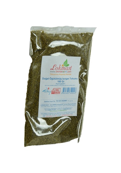 Lokmanavm Isırgan Tohumu Doğal Öğütülmüş 100 G Paket
