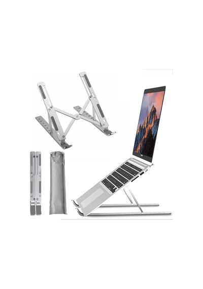 Robeve Taşınabilir Laptop Stant Bilgisayar Stant Notebook Stant Tüm Laptoplarla Uyumlu Bilgisayar Standı Taşınabilir Metal Kaymaz Stant Dizüstü Bilgisayar Stantları Stantı