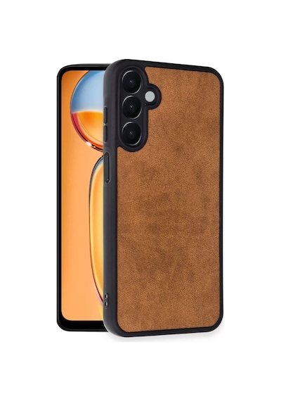 Newface Samsung Galaxy A25 5g Kılıf Aras Deri Kapak - Taba