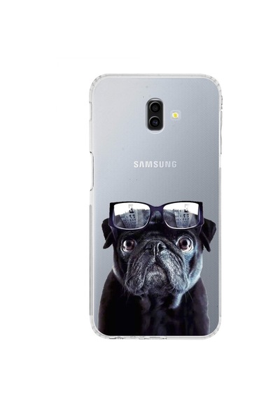 Samsung Galaxy J6+ Plus İle Uyumlu Köpek 3 Kamera Korumalı Şeffaf Kılıf Şeffaf