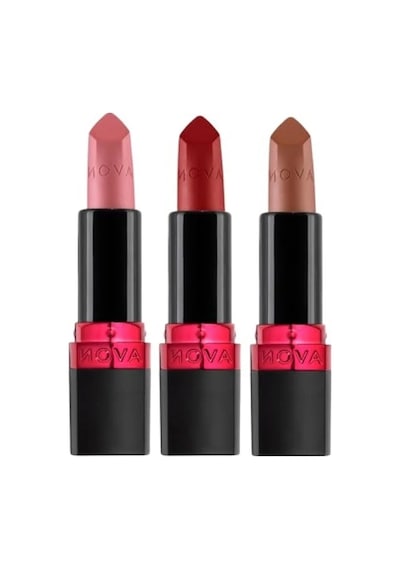 Ultra Mat Ruj Üçlü Set: Marvellous Mocha, Red Supreme, Pure Pink 0