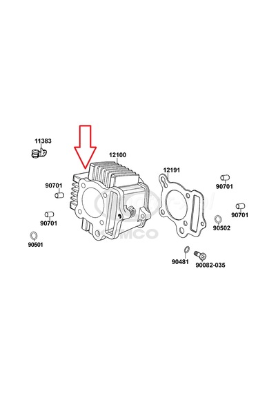 Kymco Actıv 110 Silindir Boş 12100-lba8-c000