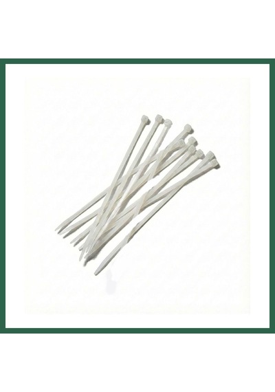 Bezos Kablo Bağı Kelepçe Cırt 4,8x400mm 10'lu Beyaz Bzs01 Standart