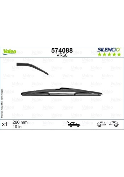 Valeo Sılecek Supurgesı Arka 260mm Mercedes B-class W246 11 18 . Renault Captur 20 574088 A2468201045 287903260r