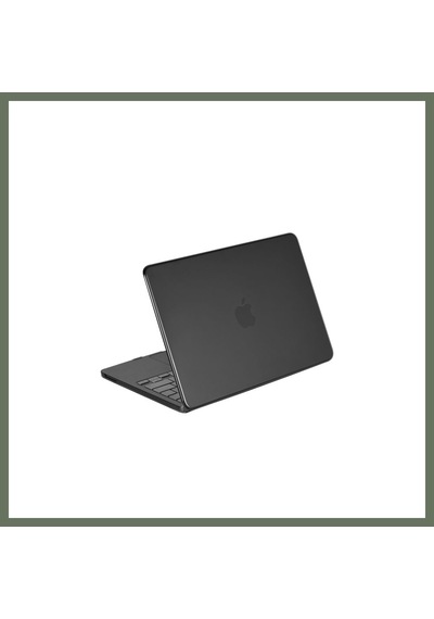Bezos Apple Uyumlu MacBook Neo Şeffaf Apple Uyumlu MacBook Kapak - Siyah Bezos1