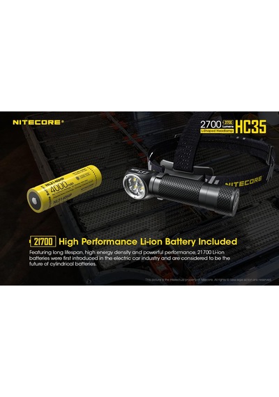 Nitecore Hc35 2700 Lümen Fener Siyah