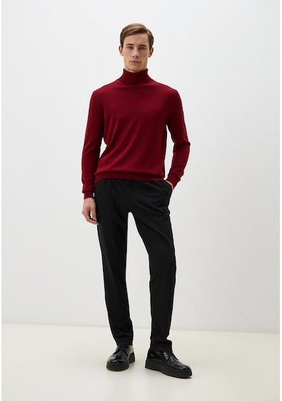 Erkek Pileli Siyah Armürlü Chino Pantolon Ncs Jeans 2247 2080 Siyah