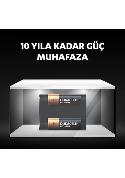 Duracell Özel Yüksek Güçlü Lityum 245 Fotoğraf Pili 6V (2CR5 / 245)