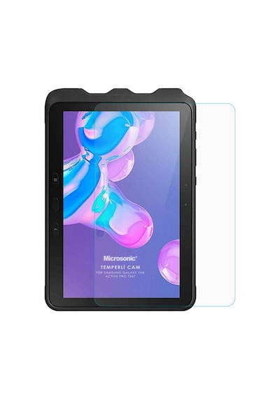 Samsung Galaxy Tab Active Pro T547 Uyumlu Tempered Glass Cam Ekran Koruyucu