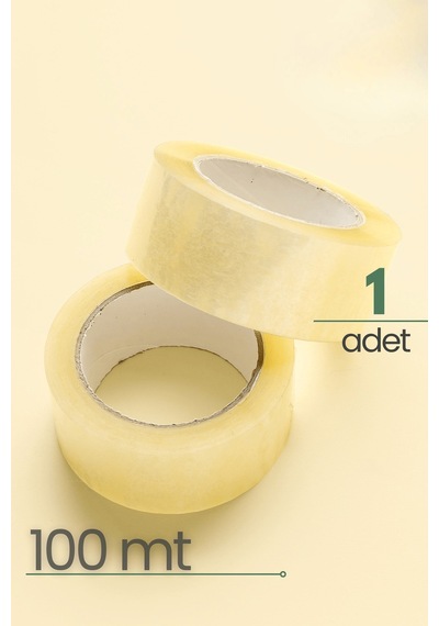Güçlü Yapışkan Şeffaf Koli Bandı 45 Mm X 100 Mt Mıt1281 1 Adet
