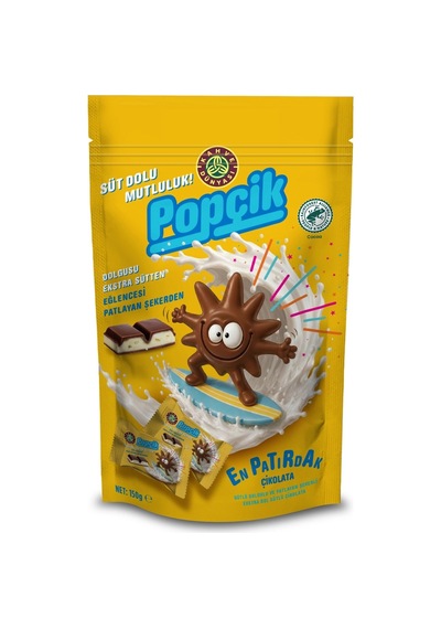 3 Adet Popçik Patlayan Şekerli Çikolata Bar 150 G