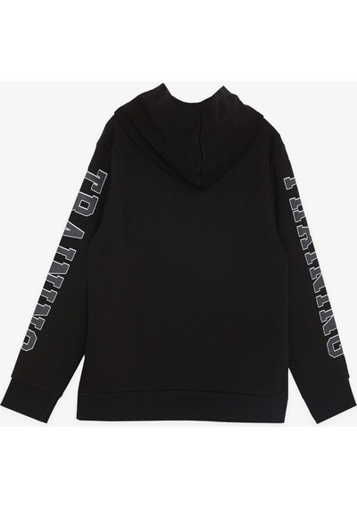 Breeze Girls & Boys Erkek Çocuk Sweatshirt Kapüşonlu Kanguru Cepli 9-14 Yaş, Siyah-siyah