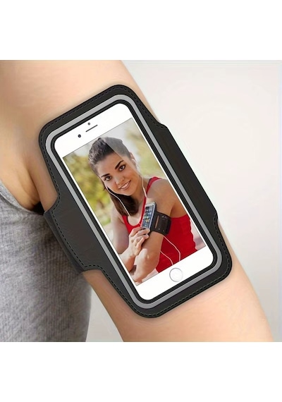 Forzacase Xiaomi 13 İle Uyumlu Spor Ve Koşu İçin Anahtar Kulaklık Girişli Kol Bandı Fc1147 Siyah