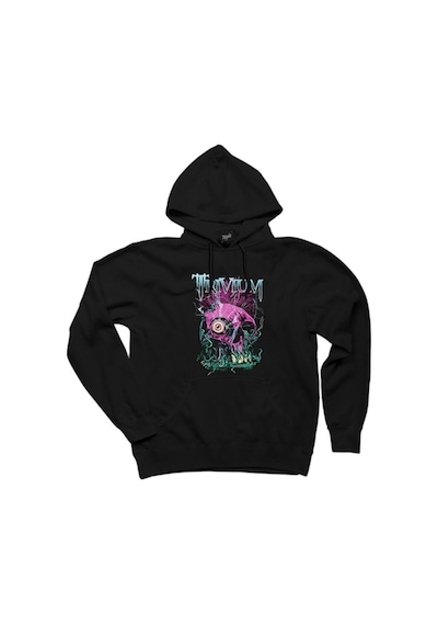Trivium Design Siyah Kapşonlu Sweatshirt Hoodie Siyah
