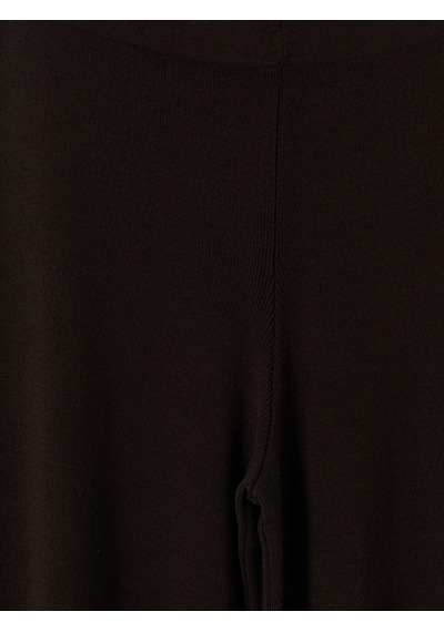 Lcw Modest Kahverengi Beli Lastikli Kadın Triko Pantolon