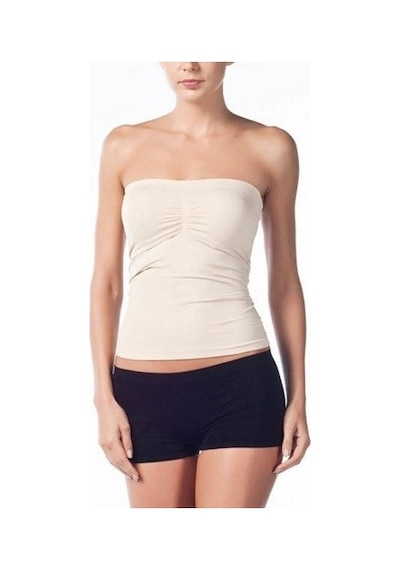 Miss Fit Dikişsiz Straplez Büzgülü Atlet 11040