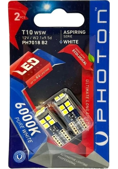 Photon T10 W5w 12v 12 Led Aspırıng Serıe 2'li Blister Ph7018 B2 -
