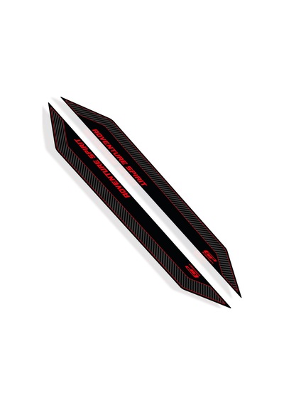 Gp Kompozit Honda Adv 350 2023-2026 Uyumlu Sele Altı Yan Pad Karbon-kırmızı