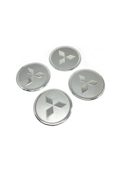Mitsubishi Alüminyum Jant Göbeği Yapıştırma Gri 60Mm 4 Adet