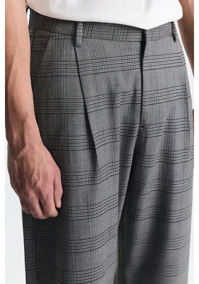 Antioch Barrel Fit Ekose Pantolon Gri