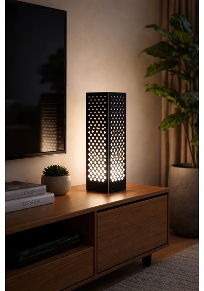 Modern Dekoratif Lamba / Aplik 55 Cm Işık Desenli, 4 Panelli Şık Ortam Aydınlatması Beyaz Diğer