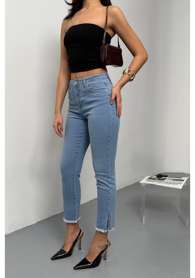 Lacarino 7413 Mia Kadın Jean Pantolon Lıght Blue