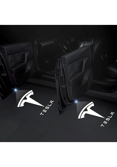 Autogp Tesla Juniper Kapı Altı Işık Lazer Led Logo Hoşgeldin Aydınlatması