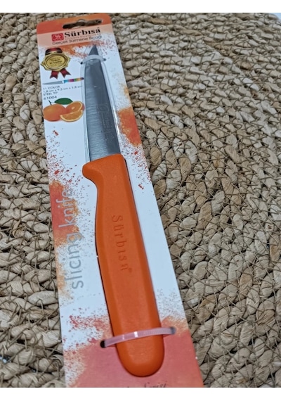Sürmene 61004 Mutfak Bıçağı 9,50 Cm Turuncu Çok Renkli