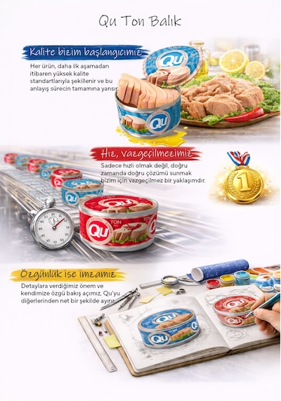 Qu Tatlı Ton Balığı 160 G