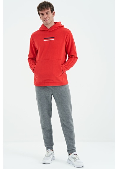 Air Jones Tommy Life Hern Fiesta Erkek Polar Sweatshirt - 88301 Kırmızı