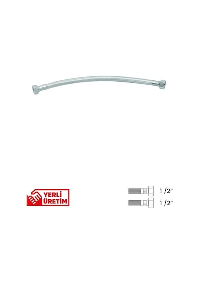 Bağlantı Hortumu 1/2'1/2 50 Cm